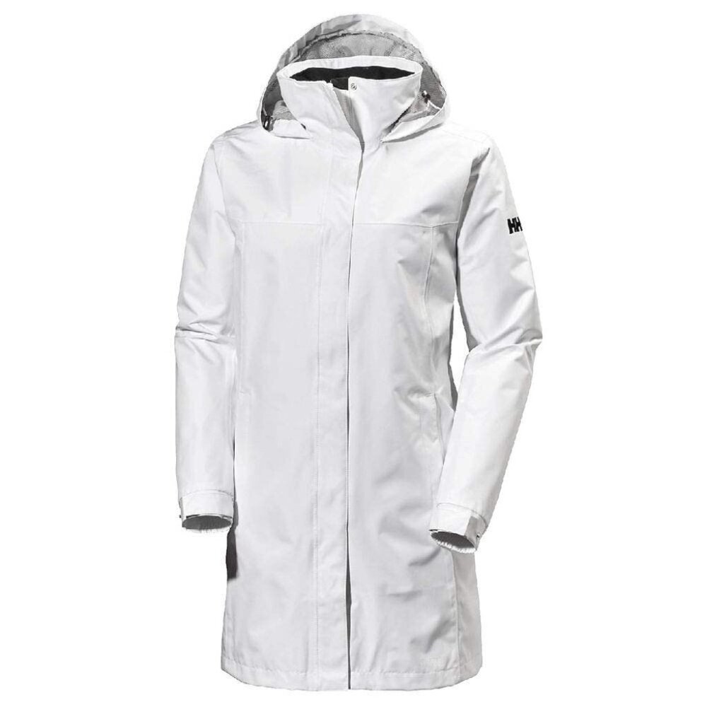 Helly-Hansen Women's Aden Waterproof Breathable Hooded Long Rain Jacket, Medium
